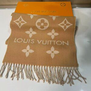 Louis Vuitton Reversible Monogram Scarf 186x34cm - Excellent with Box